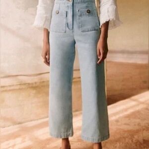 Sezane Emilio Trousers Bleached - Size 42